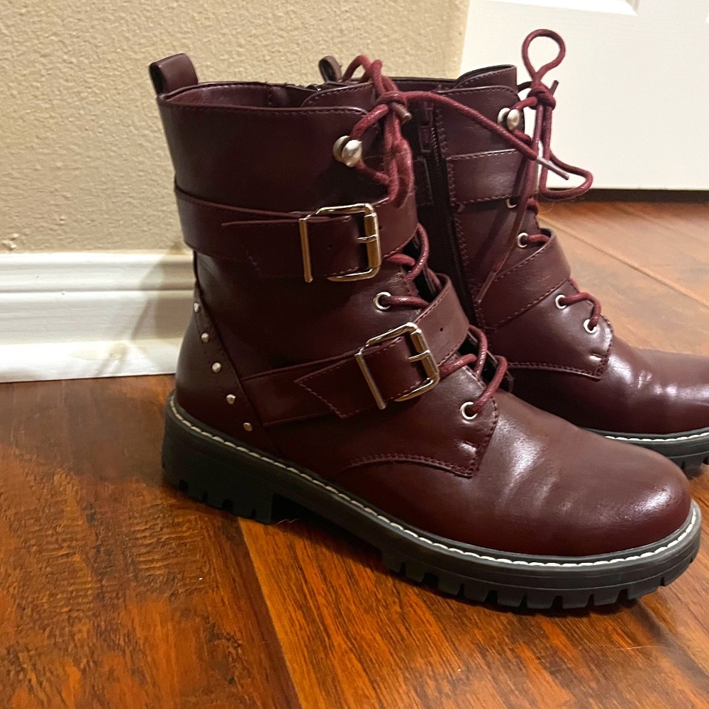 Combat Moto Boots size 8